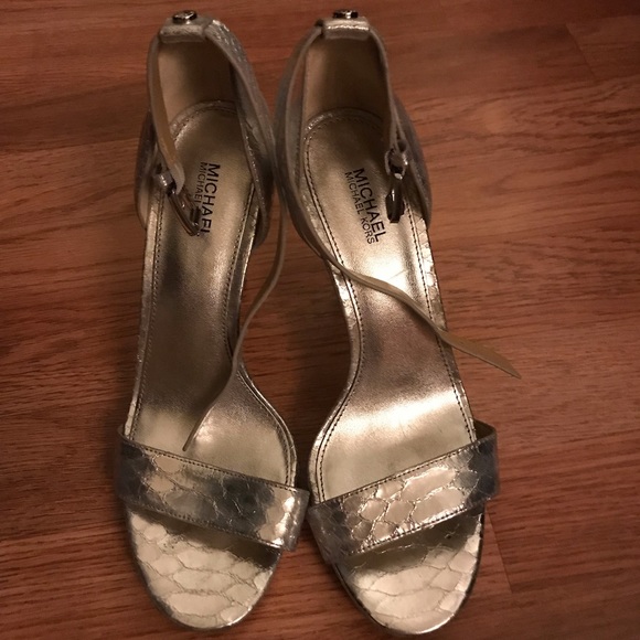 Silver Michael Kors High Heels - Picture 1 of 4